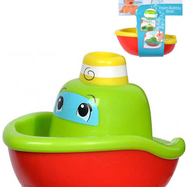SIMBA Babyboot mit Blasen in der Wanne Dampfer 11cm im Wasser 2 Farben SIMBA Babyboot mit Blasen in der Wanne Dampfer 11cm im Wasser 2 Farben