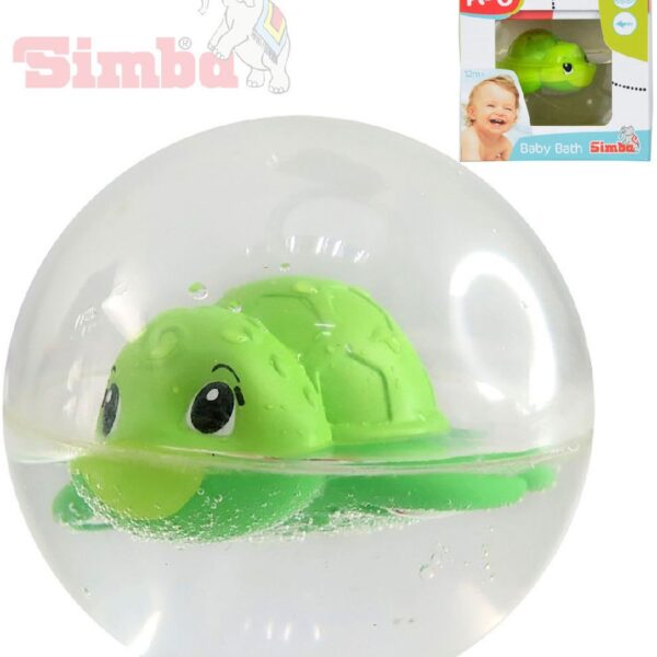 SIMBA Baby Schildkröte schwimmt in einem Ball 8cm für Baby SIMBA Baby Schildkröte schwimmt in einem Ball 8cm für Baby