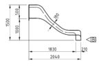 5 m - blau - 1 m Einstieg Laminatrutsche 2