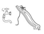 Monkey's Home Eko-Line mit Wasseranschluss blau 2,90 m . – Bild 5