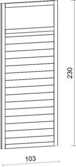 Wand zum Unterstand Lucy 1 (105 x 200 cm) – Bild 2