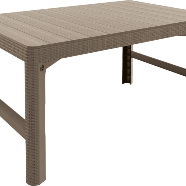 Tisch LYON Rattan - Cappuccino .