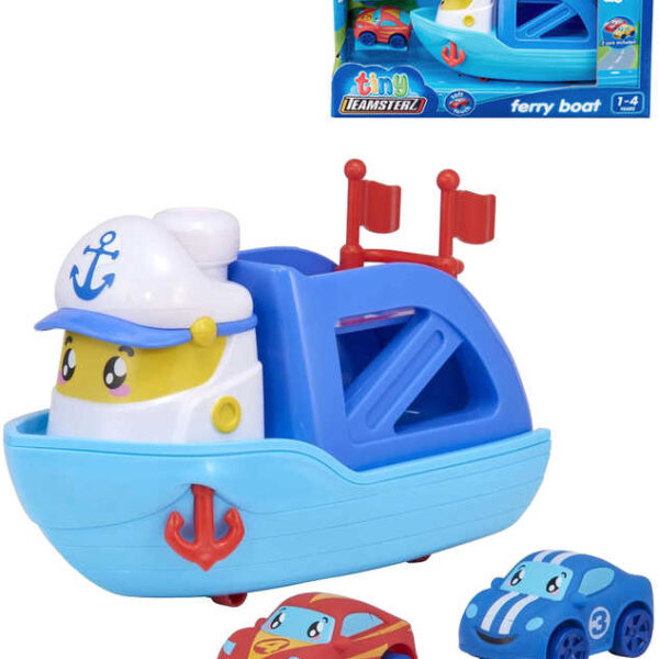 Teamsterz Tiny Fähre Baby Spielset Boot mit 2 Wasserautos Kunststoff Teamsterz Tiny Fähre Baby Spielset Boot mit 2 Wasserautos Kunststoff