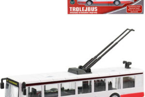 Trolleybus Metall 16cm reversibel tschechisches Design Tür zum Öffnen Trolleybus Metall 16cm reversibel tschechisches Design Tür zum Öffnen