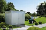 Biohort Gartenhaus HIGHLINE® H5, grau quarzmetallic . – Bild 5