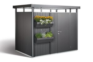 Biohort FloraBoard Blumenkästen dunkelgrau metallic (2er Pack) .