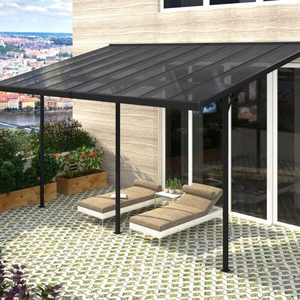 BRUCE J Pergola - GREY Polykarbonat .