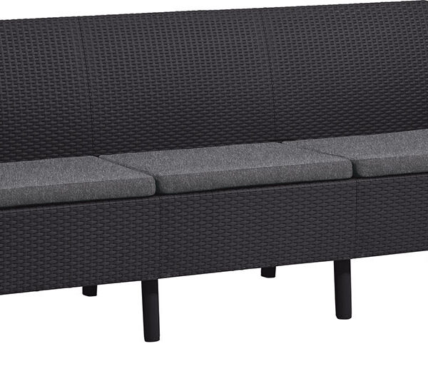 SALEMO 3-Sitzer Sofa - graphit .