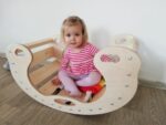 Mehrzweck Montessori Schaukel aus Holz . – Bild 3