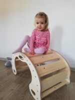 Mehrzweck Montessori Schaukel aus Holz . – Bild 11