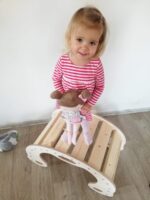 Mehrzweck Montessori Schaukel aus Holz . – Bild 12