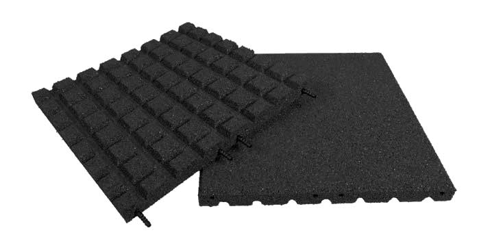 unnamed-file Gummiplatte 1x1m schwarz - Dicke 50 mm - Fallhöhe 1
