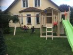 Kinderhaus Monkey's Home Cabin Piratensturm ohne Schaukeln . – Bild 14