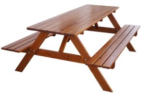 PIKNIK Gartengarnitur aus Holz - 200 cm - lackiert .