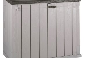 STORA WAY Kunststoff-Gartenschrank - beige .