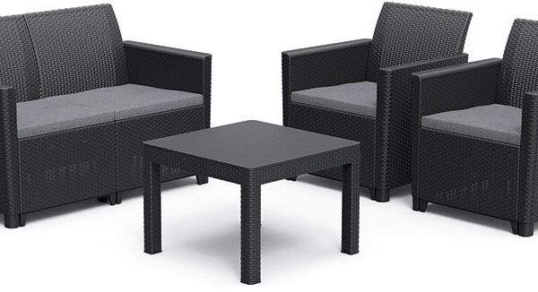 CLAIRE 2 SITZER SOFA Set - graphit .