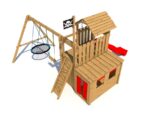 Spielplatz Monkey's Home Big Pirate JOLLY rot .