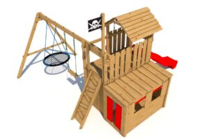 Spielplatz Monkey's Home Big Pirate JOLLY rot .