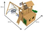 Spielplatz Monkey's Home Big Pirate JOLLY rot . – Bild 2