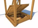 HOLZDECKEL für Sandkasten für Spielplatz Variant . – Bild 2