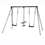 Kinder-Gartenschaukel Metall CanCan Classic SILVER . – Bild 2