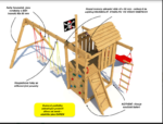 Spielplatz Monkey's Home Kleiner Pirat JIM mit gelber Rutsche ... – Bild 7