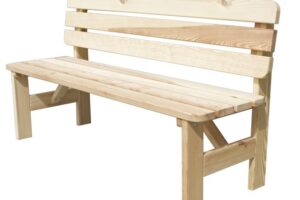 VIKING Gartenbank aus Holz NATURAL - 200 cm .