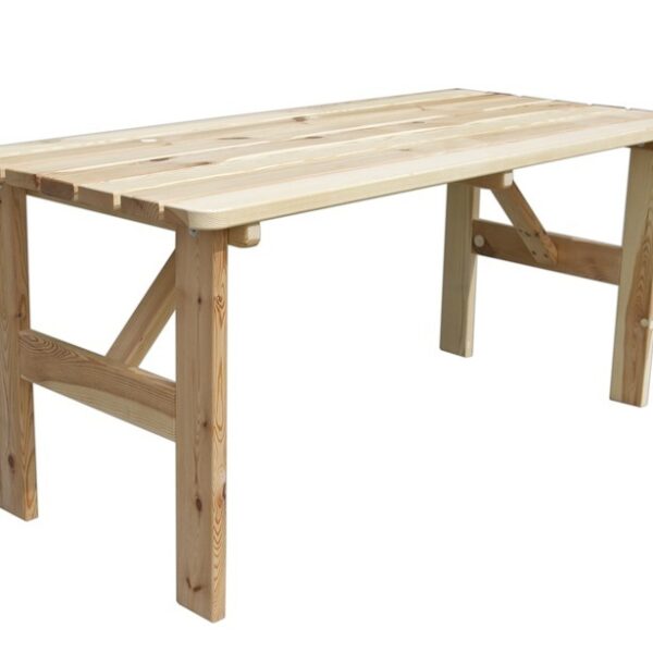 VIKING Gartentisch aus Holz NATURAL - 150 cm .