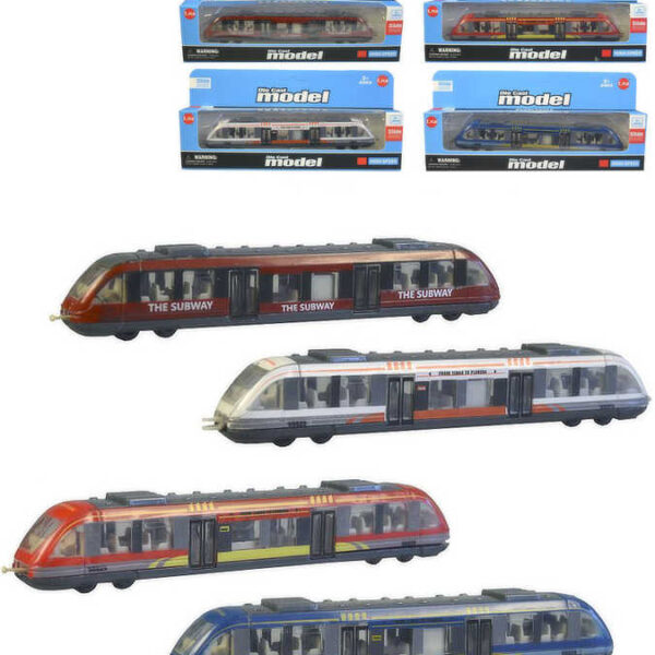 Zugset Metro Metall 17cm freilaufend 4 Typen im Karton Zugset Metro Metall 17cm freilaufend 4 Typen im Karton