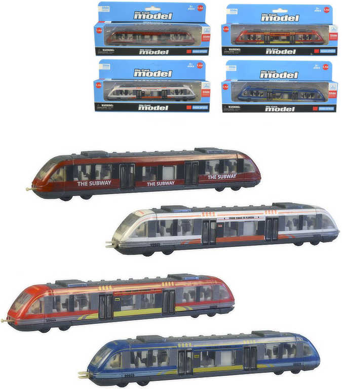 vlakova-souprava-metro-kovova-17cm-volny-chod-4-druhy-v-krabicce Zugset Metro Metall 17cm freilaufend 4 Typen im Karton Zugset Metro Metall 17cm freilaufend 4 Typen im Karton