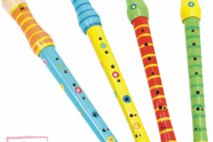 WOODY WOODY Kinderflöte 33cm bunt WOODY WOODY Kinderflöte 33cm bunt