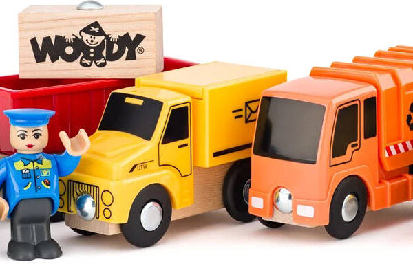 WOODY WOODY Utility cars set 4 cars with 2 figures WOODY WOODY Utility cars set 4 cars with 2 figures WOODY WOODY Utility cars set 4 cars with 2 figures
