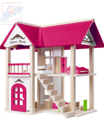 WOODY WOODY Villa Anna-Marie Spielset Haus mit Möbeln und 2 Puppen WOODY WOODY Villa Anna-Marie Spielset Haus mit Möbeln und 2 Puppen