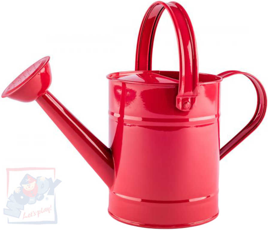 woody-konev-detska-kropici-cervena-29cm-plechova-1-5-l-s-kropitkem WOODY Kindergießkanne rot 29cm 1