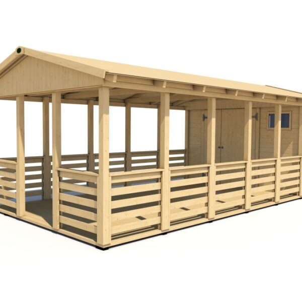 Gartenpavillon Herold A3366 A mit Terrassenboden (3