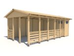Gartenpavillon Herold A3366 AX Plus mit Seitenwand (3