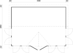 GARTENHAUS Claudia 19,4 m2 (550x400cm) Dicke 44mm – Bild 3