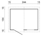 3 m2 260 x 200 cm dick 19 mm