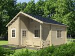GARTENHAUS Emily 40,1 + 5,2 m2 (590x570cm) Dicke 70mm – Bild 4