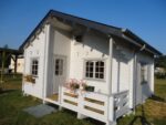 GARTENHAUS Emily 40,1 + 5,2 m2 (590x570cm) Dicke 70mm – Bild 6