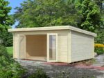 Gartenhaus LEA 19,4 m2 550 x 400 cm dick 44. mm – Bild 4