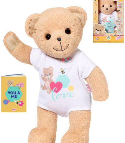 ZAPF BABY BORN Teddybär weißes Outfit-Set mit Zubehör für PLYSH-Puppe ZAPF BABY BORN Teddybär weißes Outfit-Set mit Zubehör für PLYSH-Puppe