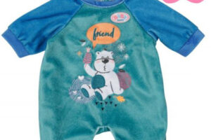 ZAPF BABY BORN Samt-Onesie blau 43cm für Babypuppe ZAPF BABY BORN Samt-Onesie blau 43cm für Babypuppe