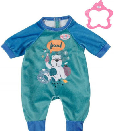 ZAPF BABY BORN Samt-Onesie blau 43cm für Babypuppe ZAPF BABY BORN Samt-Onesie blau 43cm für Babypuppe