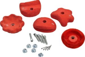 Klettersteine MEDIUM 5Stk/Packung. ROT .