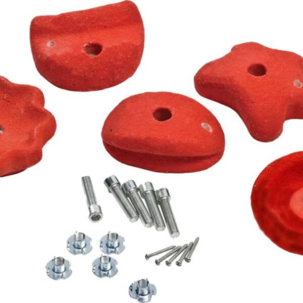Klettersteine MEDIUM 5Stk/Packung. ROT .
