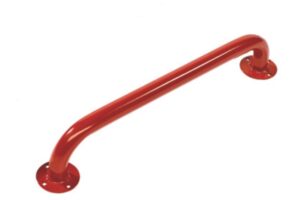 Griff aus rotem Metall - 52 cm .