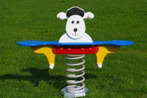 Frühlings-Doppelschaukel Schaf - Weiß Frühlings-Doppelschaukel Schaf - Weiß
