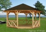 Gartenpavillon Betty 18 m2 Durchmesser 465 cm – Bild 3