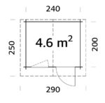 6 m2 (260cm x 220cm) 28mm dick